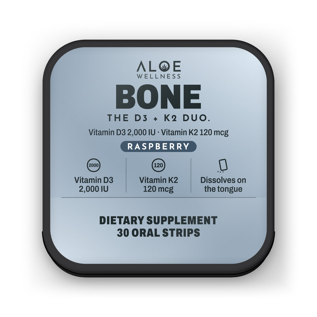 Bone Strips by ALOE Wellness, tin front