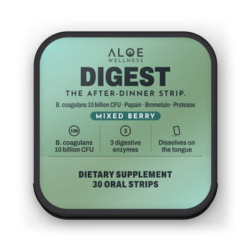 Digest Strips by ALOE Wellness, tin front