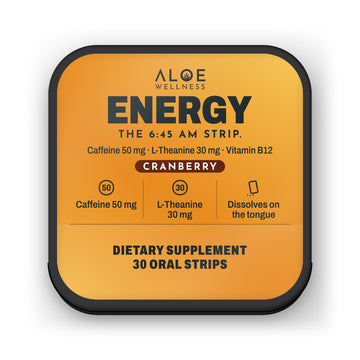 Energy Strips by ALOE Wellness, tin front