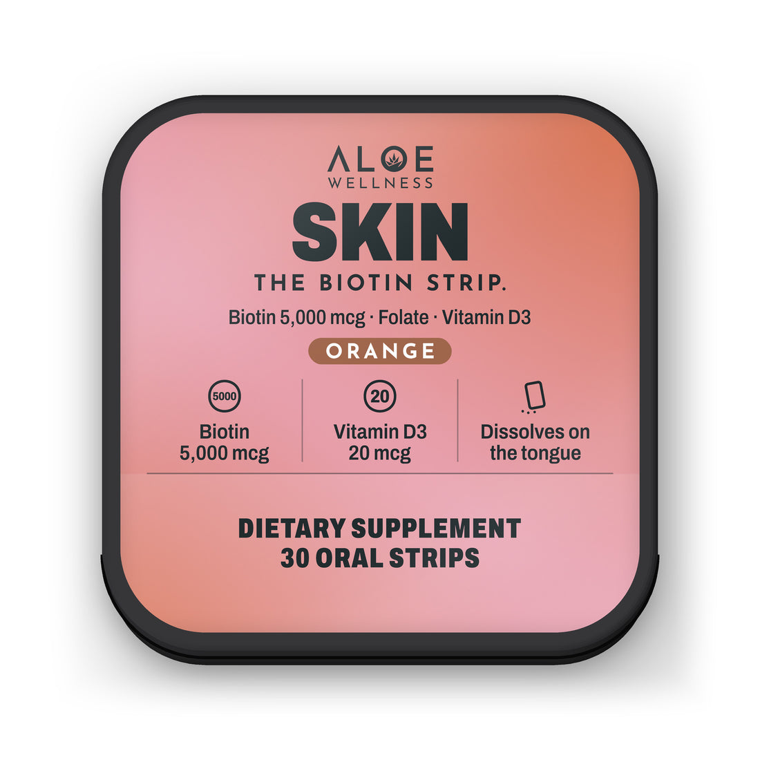 Skin Strips by ALOE Wellness, tin front