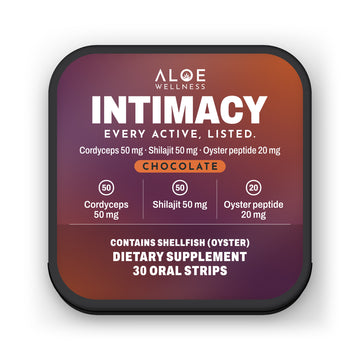 Intimacy Strips by ALOE Wellness, tin front