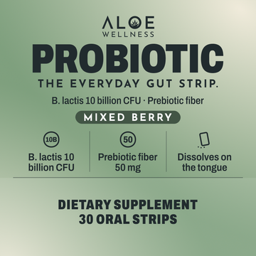 PROBIOTIC label, ALOE Wellness