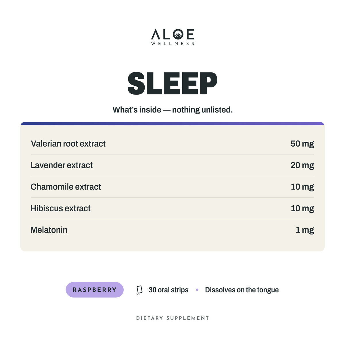 Sleep Strips: what's inside